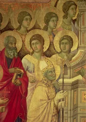 Maesta: Saints (détail), 1308-11